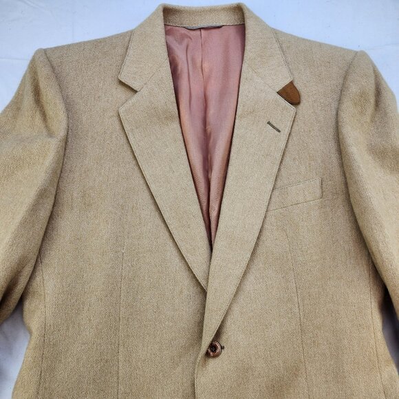 Shipley Camel Hair Sports Jacket Blazer Elbow Patches (42 R) - Picture 5 of 10